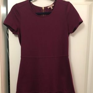 Juicy Couture Classic Eggplant A-Line Tulip Dress